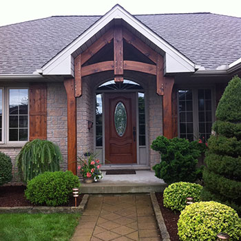 Timber-frame-entrance